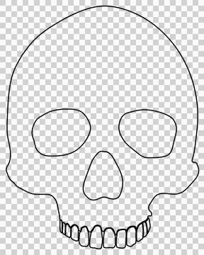 Skull Outline Stock Illustration