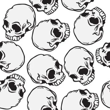 Skull pattern Illustrazione stock