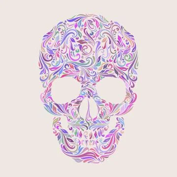 Skull pattern Illustrazione stock