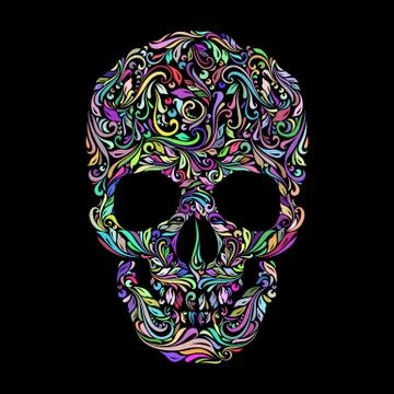 Skull pattern Stock Illustration