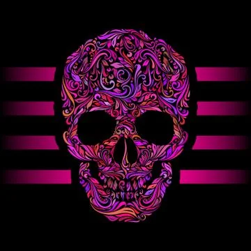 Skull pattern イラスト素材