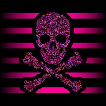 Skull pattern 스톡 일러스트