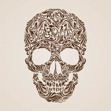 Skull pattern Stock Illustration
