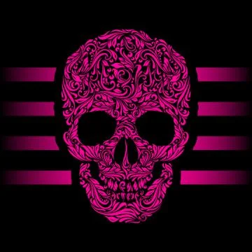 Skull pattern 스톡 일러스트