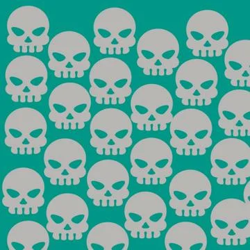 Skull pattern Stock Illustration