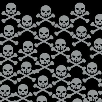 Skull pattern Stock Illustration