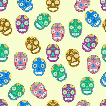 Skull pattern Stock Illustration