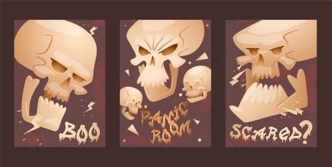 Skull pattern vector dead head crossbones human tattoo illustration thick Stock Illustration