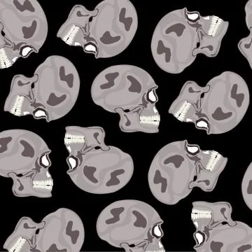 Skull of the person pattern Stock Illustration