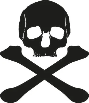 Skull pirate pattern Stock Illustration