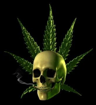 Skull-Pot Stock Illustration