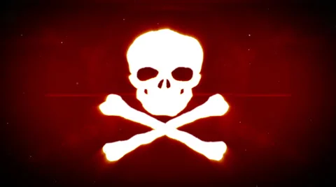 Skull Red Stock Footage 32509331