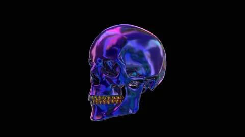 Skull rotation Vídeos de archivo 126784990