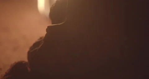 Skull in sand cave with fire Stock Footage 147176920