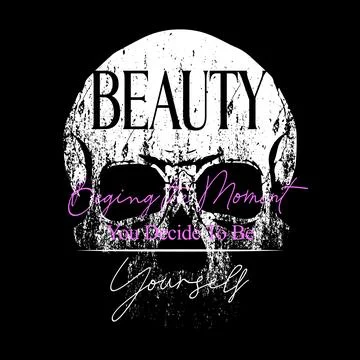 Skull shirt Illustrazione stock
