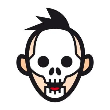 Skull skeleton Stock Illustration