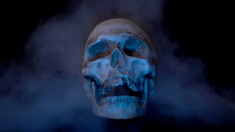 Skull in Smoke 動画素材 82479114
