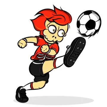 Skull soccer player Stock Illustration