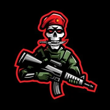 Skull Soldier Stock Illustration