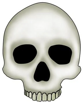 Skull Solo Stock Illustration