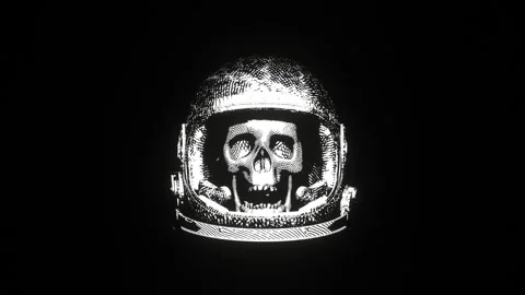 SKULL SPACEMAN 스톡 동영상 247436760
