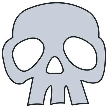 Skull Symbol Illustrazione stock