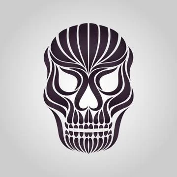 Skull tattoo vector Stock Illustration