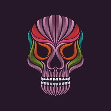 Skull tattoo vector Stock Illustration