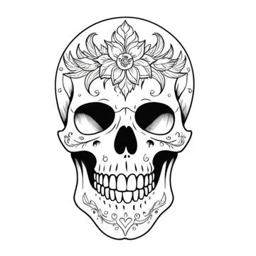 Skull Tattoos Stock Illustration