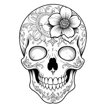 Skull Tattoos Stock Illustration