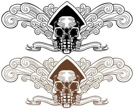 Skull theme Stock Illustration