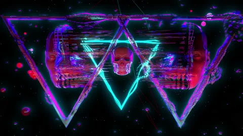 Skull in a triangle Vidéo 159571162
