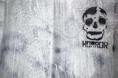 Skull Un cranio fatta con con vernice spray su un muro. Copyright: xZoonar... Stock Photos