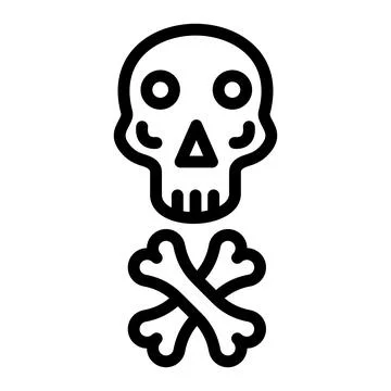 Skull Vector Icon Design Illustration Stock Illustration