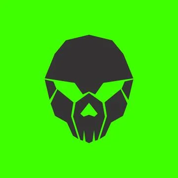 Skull vector logo Illustrazione stock