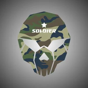 Skull vector logo Stock Illustration