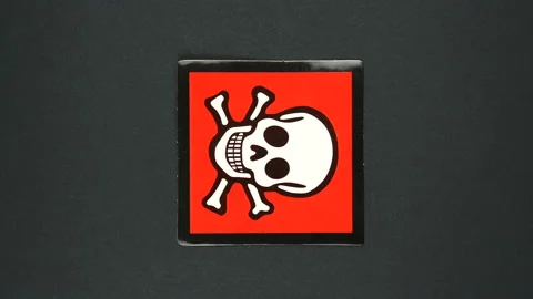 Skull and Crossbones Pattern Stock Video Footage | Royalty Free Skull ...