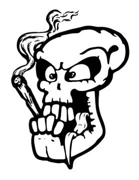 Skull wit joint Stock Illustration