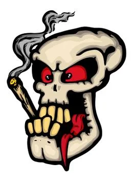 Skull wit joint Stock Illustration