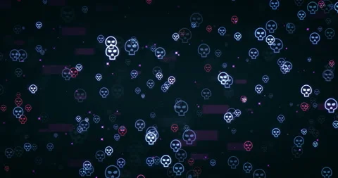 Skulls Background Stock Footage 138229312