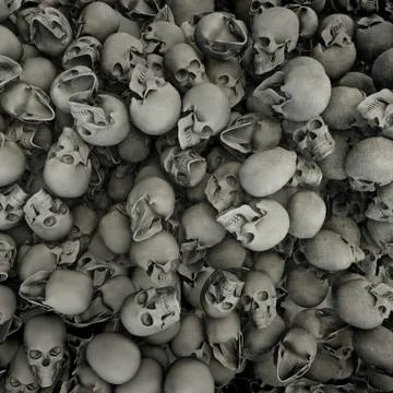 Skulls background grunge Illustrazione stock