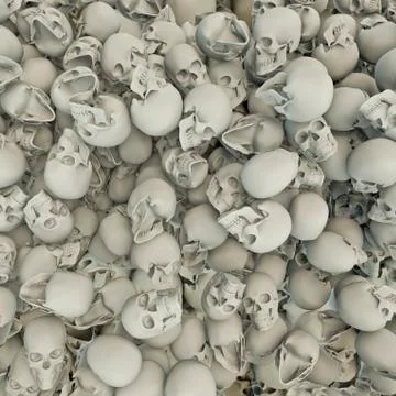 Skulls background Illustrazione stock