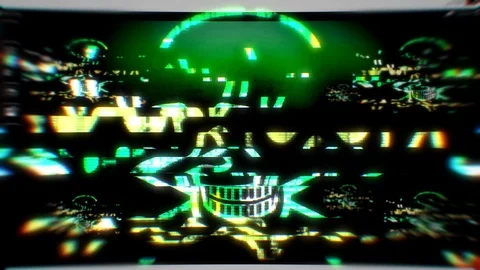 Skulls from Computer Code. Loopable Stock Footage 103130731