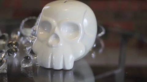 Skulls diamonds Video stock 90008292
