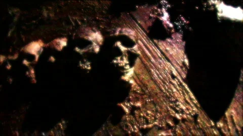 Skulls flashing HD Stock Footage 273355