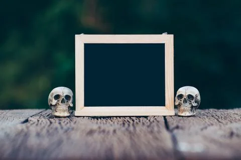 Skulls on Harrison Day release ghost 库存照片