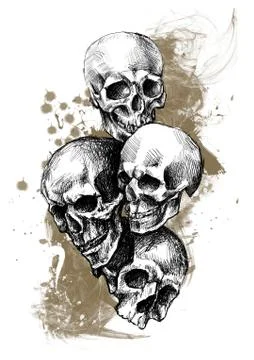 Skulls Illustrazione stock