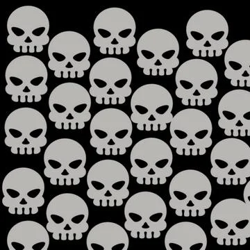 Skulls pattern Stock Illustration