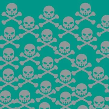 Skulls pattern Stock Illustration