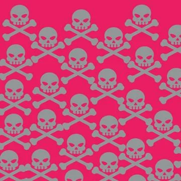 Skulls pattern Stock Illustration